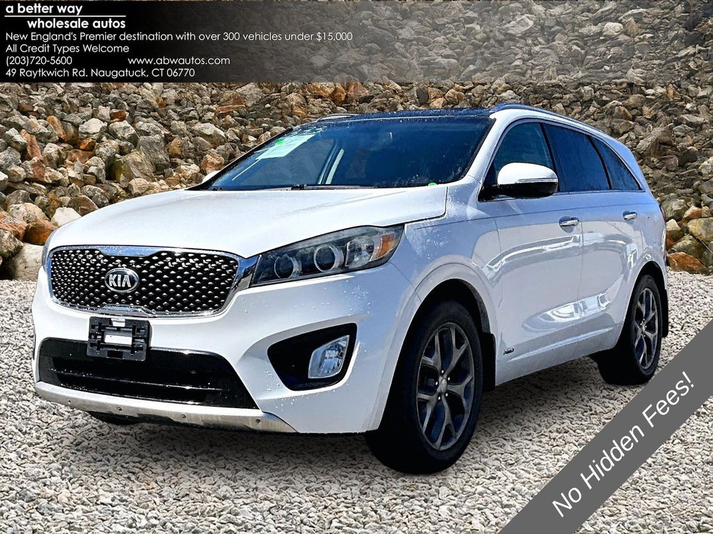Snow White Pearl 2016 Kia Sorento SX V6 AWD SUV / Crossover All-Wheel Drive 6-Speed Automatic