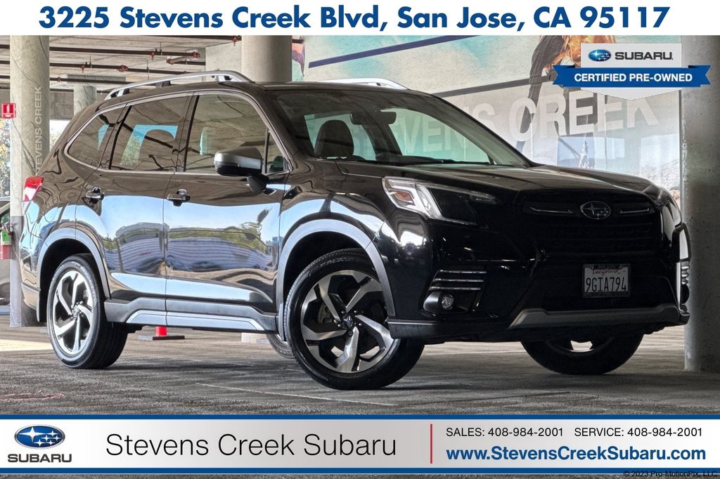 Crystal Black Silica 2023 Subaru Forester Touring Crossover AWD SUV / Crossover All-Wheel Drive Continuously Variable Transmission