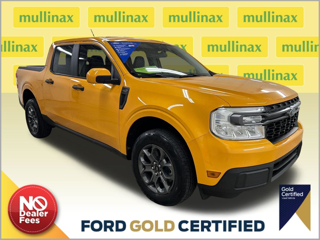 Cyber Orange Metallic Tricoat 2023 Ford Maverick Pickup Truck Front-Wheel Drive Continuously Variable Transmission