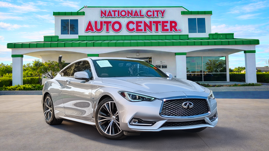 Gray (Liquid Platinum) 2018 INFINITI Q60 3.0t Luxe Coupe RWD Coupe Rear-Wheel Drive 7-Speed Automatic