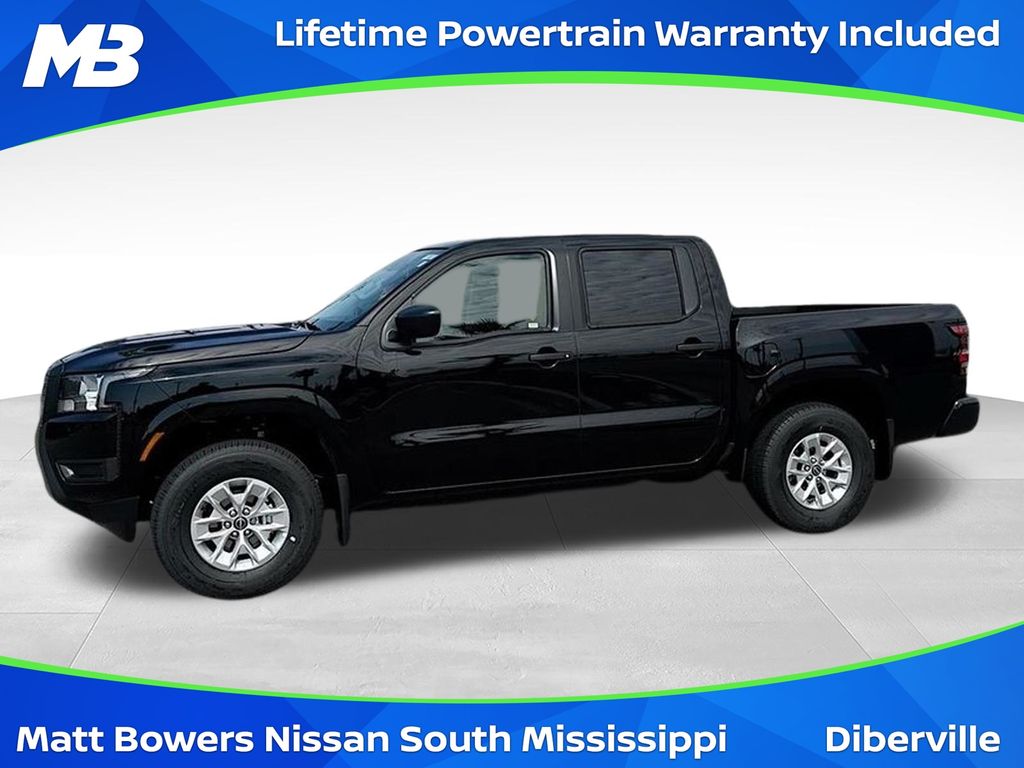 Super Black 2025 Nissan Frontier Pickup Truck Four-Wheel Drive 9-Speed Automatic Overdrive