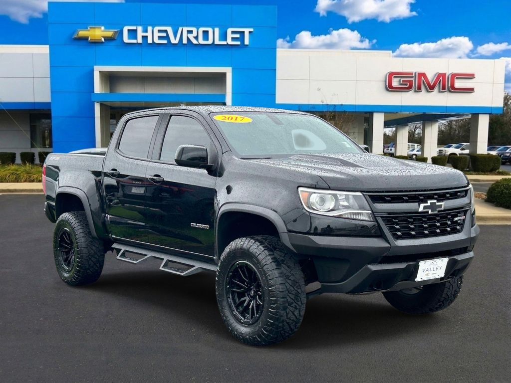 Black 2017 Chevrolet Colorado Pickup Truck Four-Wheel Drive 8-Speed Automatic