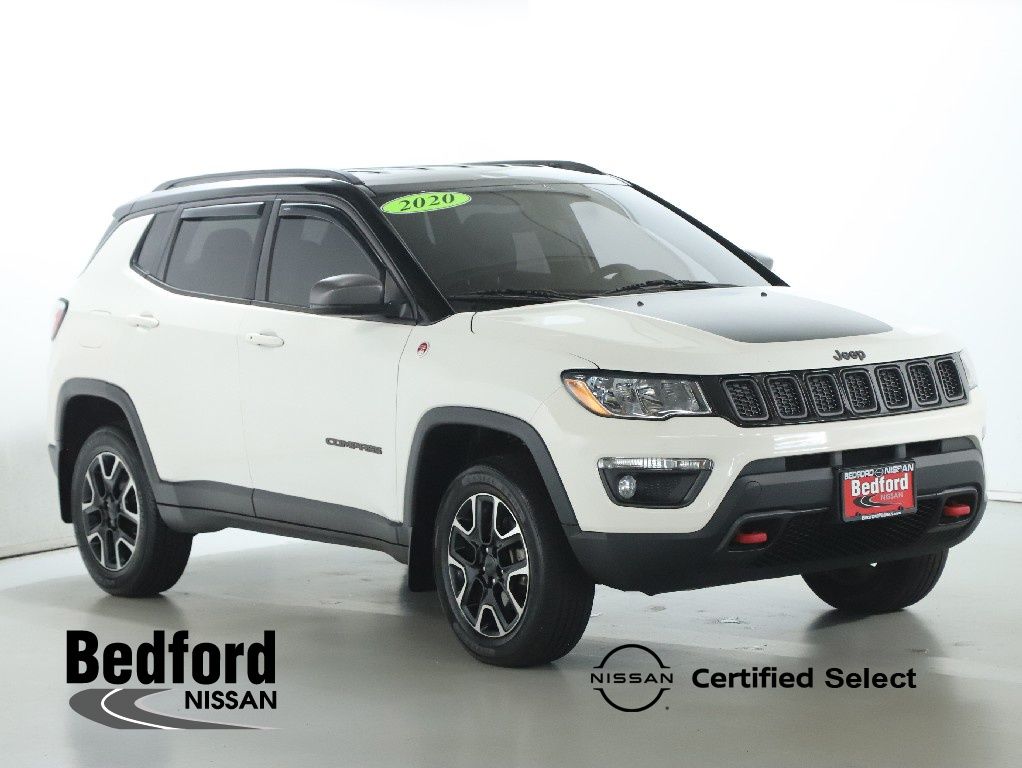 White Clearcoat 2020 Jeep Compass Trailhawk 4WD SUV / Crossover Four-Wheel Drive 9-Speed Automatic
