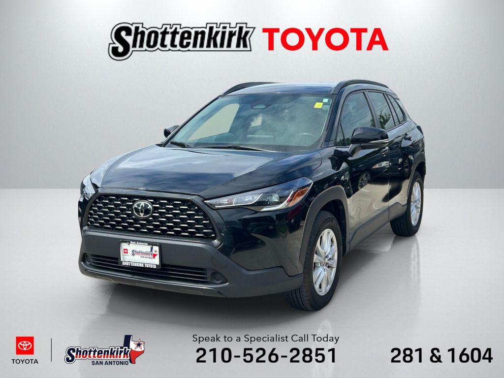 Jet Black 2023 Toyota Corolla Cross LE FWD SUV / Crossover Front-Wheel Drive Continuously Variable Transmission