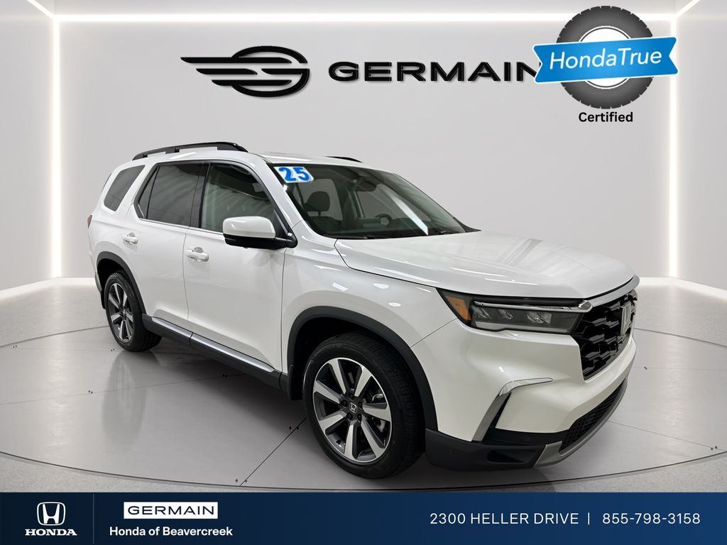Platinum White Pearl 2025 Honda Pilot Elite AWD SUV / Crossover All-Wheel Drive Automatic