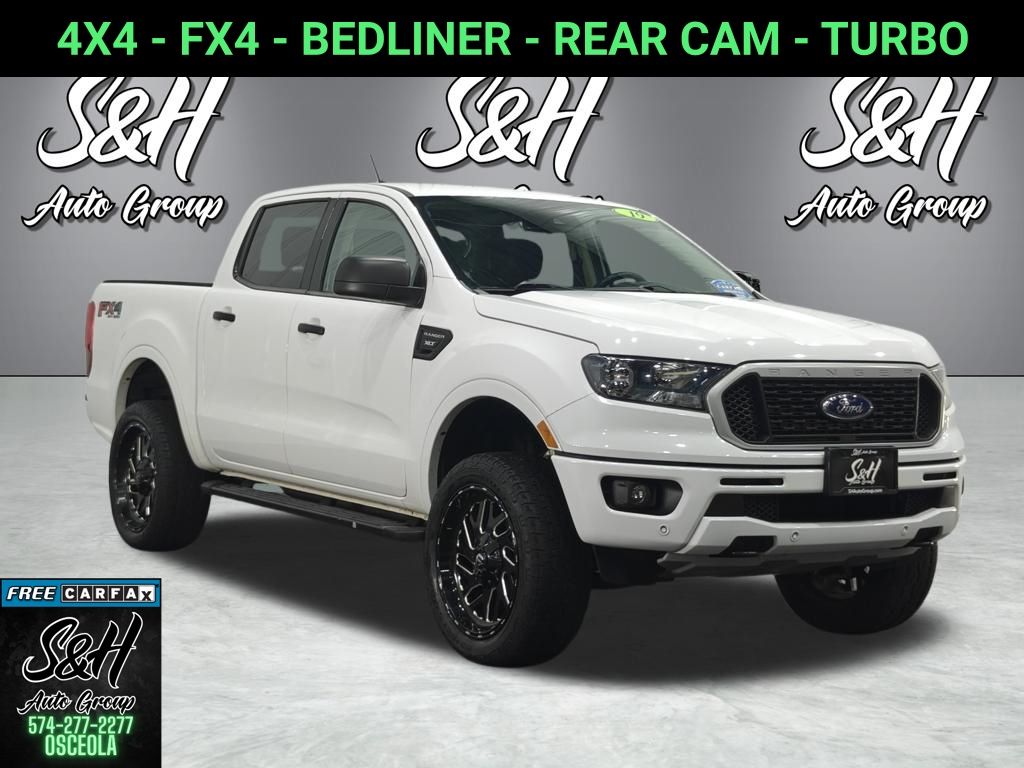 Oxford White 2019 Ford Ranger XLT SuperCrew 4WD Pickup Truck Four-Wheel Drive Automatic