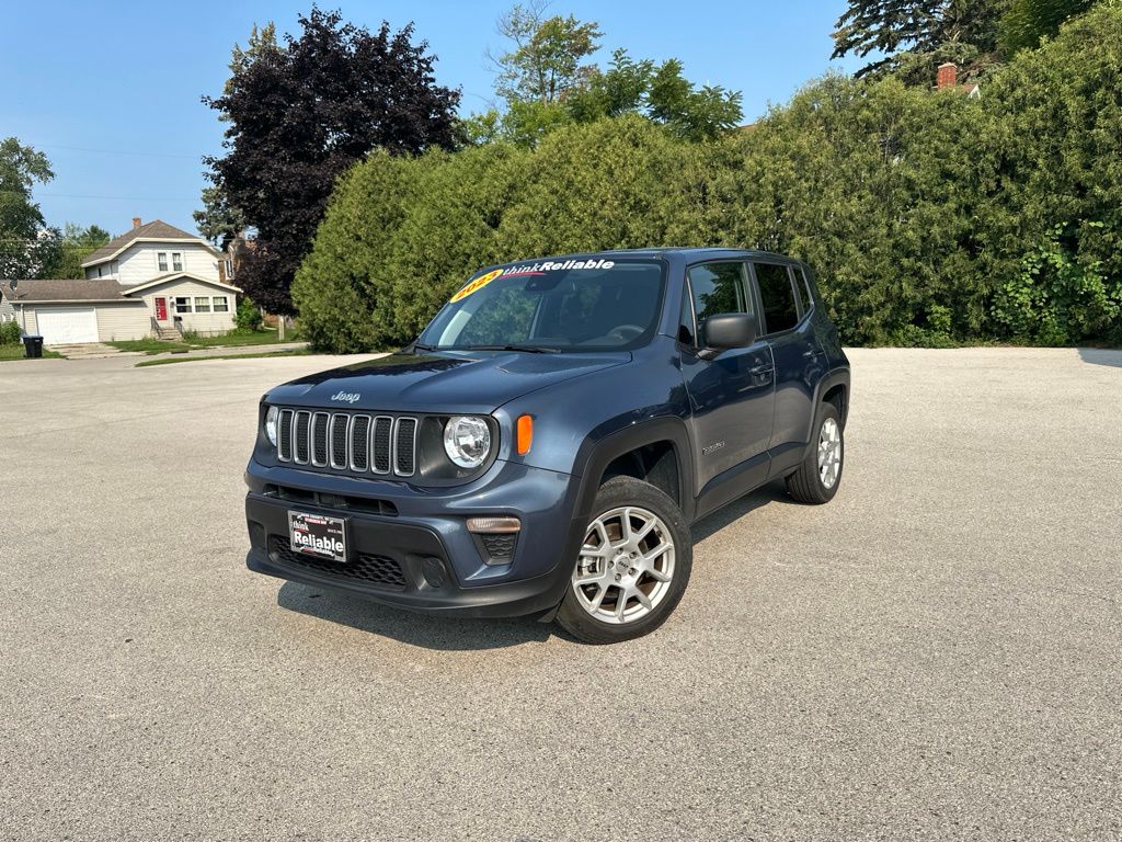 Slate Blue Pearlcoat 2023 Jeep Renegade SUV / Crossover Four-Wheel Drive 9-Speed Automatic