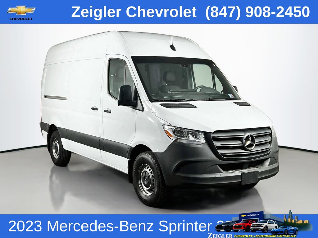 White 2023 Mercedes-Benz Sprinter Cargo Van Rear-Wheel Drive 9-Speed Automatic