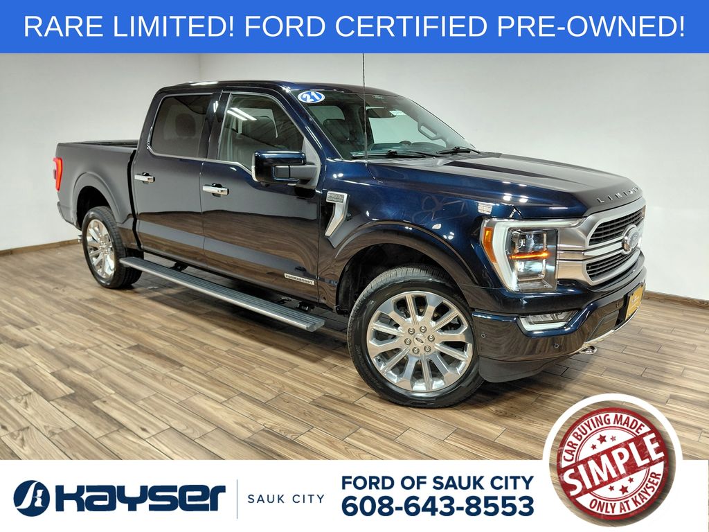 Antimatter Blue Metallic 2021 Ford F-150 Pickup Truck Four-Wheel Drive Automatic