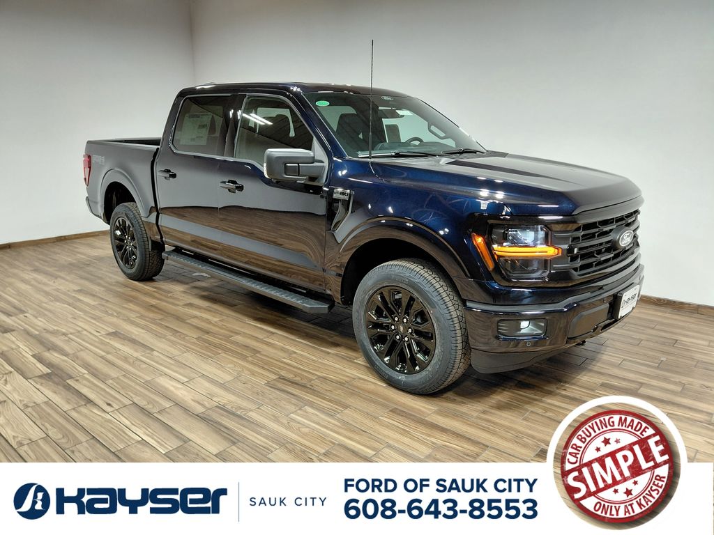 Antimatter Blue Metallic 2026 Ford F-150 XLT SuperCrew 4WD Pickup Truck Four-Wheel Drive Automatic