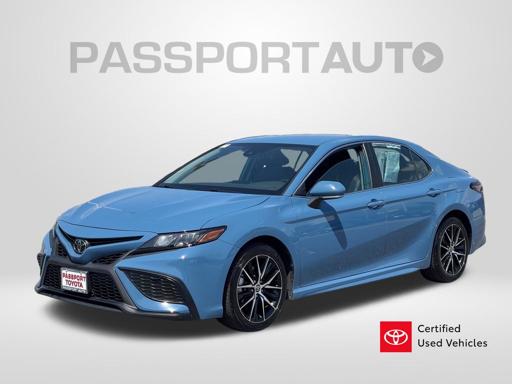 Cavalry Blue 2023 Toyota Camry Sedan Front-Wheel Drive Automatic