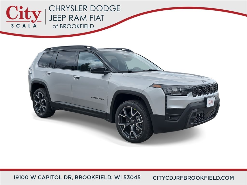 Silver Zynith Clearcoat 2026 Jeep Cherokee Overland 4WD SUV / Crossover Four-Wheel Drive Continuously Variable Transmission