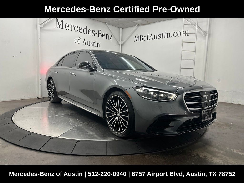 Gray 2023 Mercedes-Benz S-Class Sedan All-Wheel Drive 9-Speed Automatic