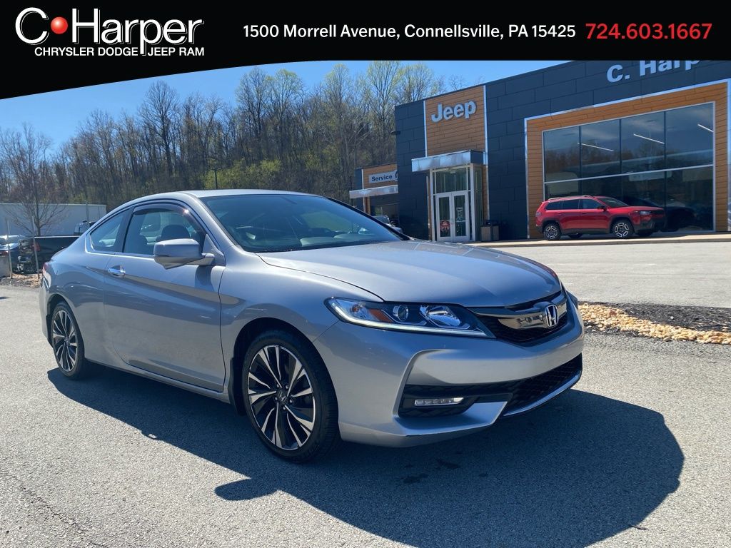 Lunar Silver Metallic 2016 Honda Accord Coupe EX-L V6 Coupe Front-Wheel Drive 6-Speed Automatic