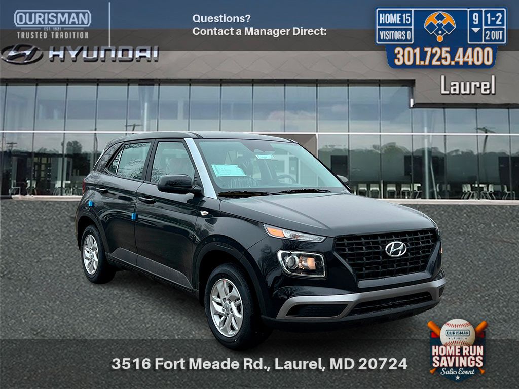 Onyx Black 2026 Hyundai Venue SE FWD SUV / Crossover Front-Wheel Drive Continuously Variable Transmission