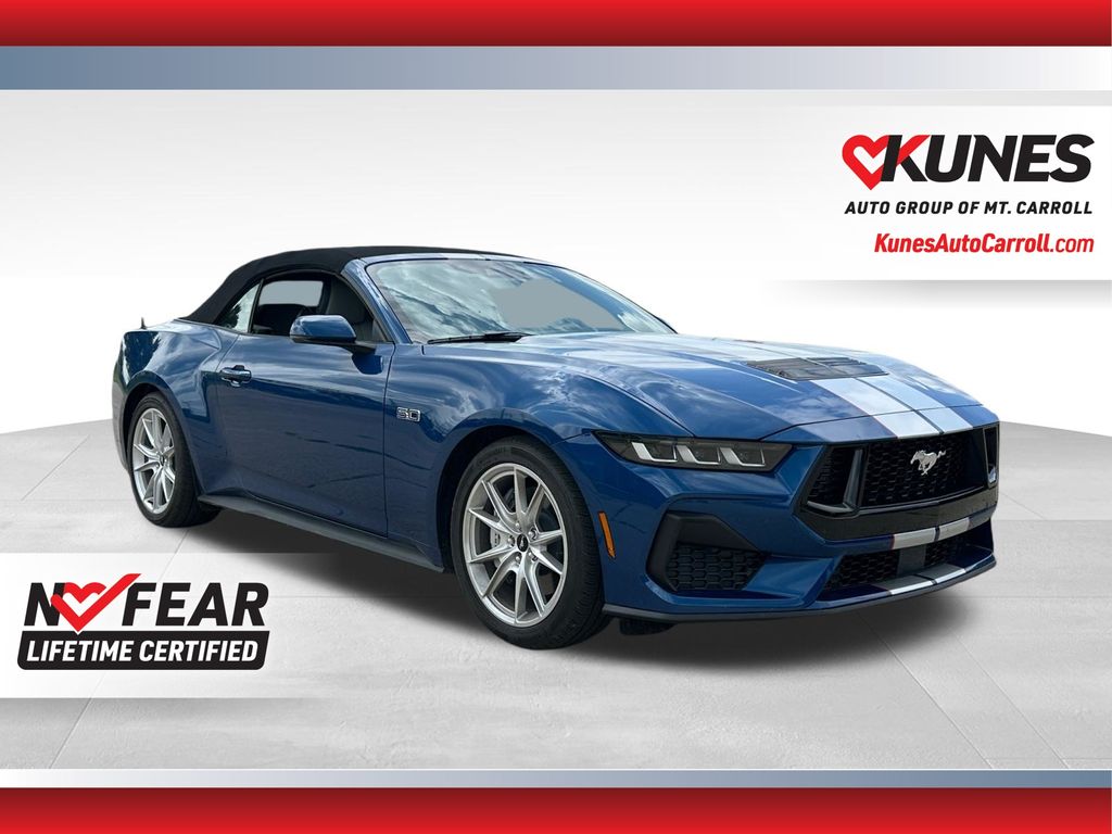 Atlas Blue Metallic 2024 Ford Mustang Convertible Rear-Wheel Drive Automatic