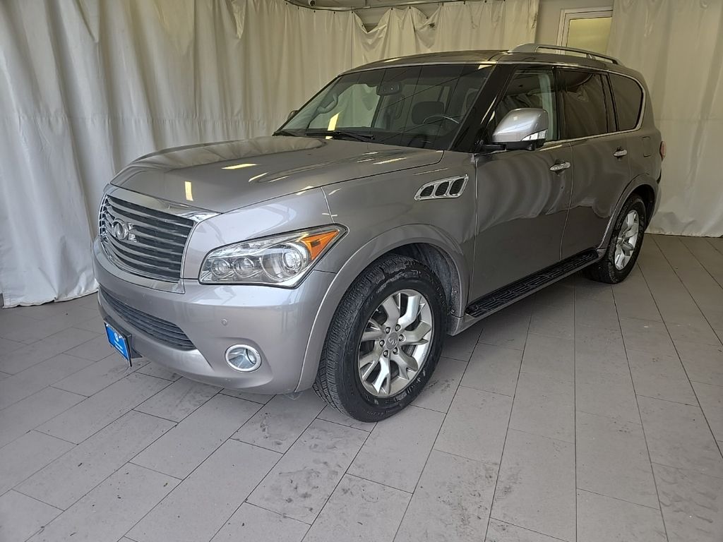 Gray (Platinum Graphite) 2013 INFINITI QX56 4WD SUV / Crossover Four-Wheel Drive 7-Speed Automatic