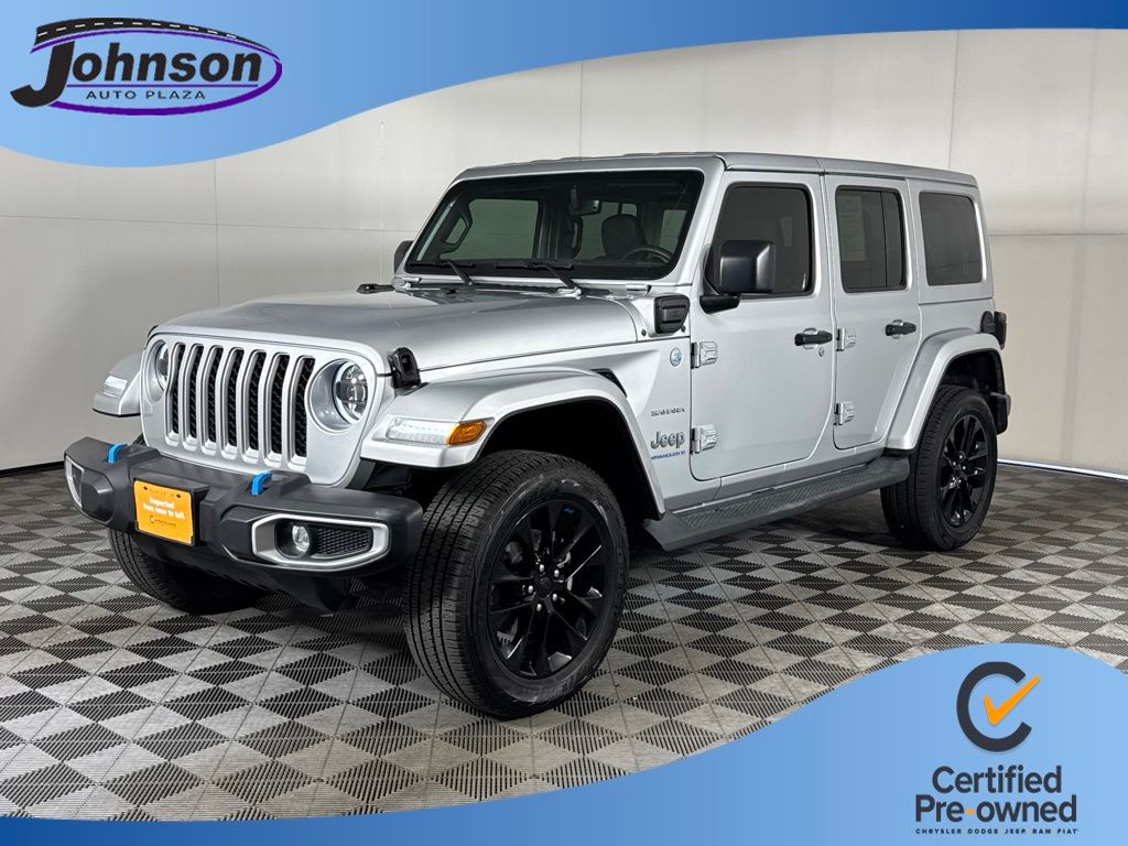 Silver Zynith Clearcoat 2023 Jeep Wrangler 4xe SUV / Crossover Four-Wheel Drive 8-Speed Automatic