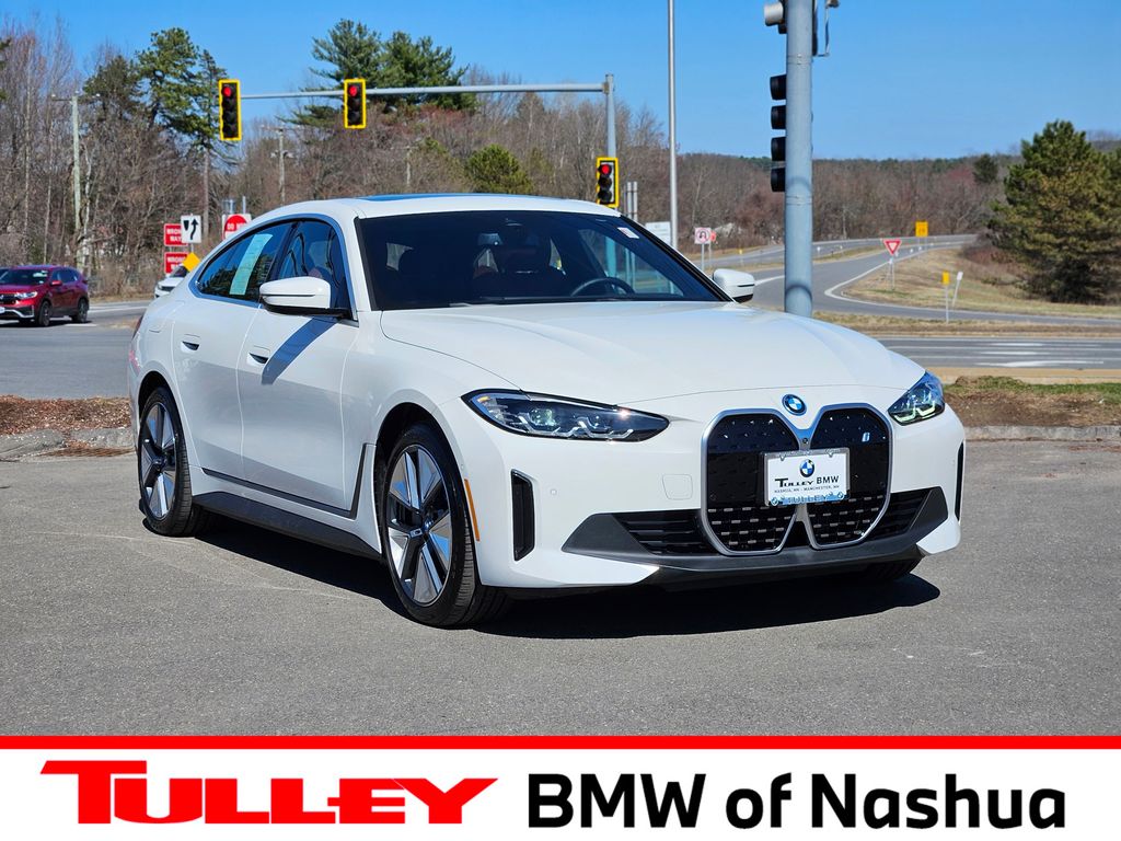 Alpine White 2024 BMW i4 eDrive40 Gran Coupe FWD Sedan Rear-Wheel Drive Automatic