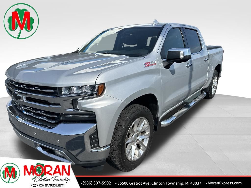 Silver Ice Metallic 2021 Chevrolet Silverado 1500 Pickup Truck Four-Wheel Drive Automatic