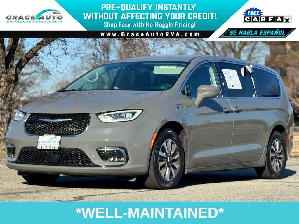 Ceramic Gray Clearcoat 2022 Chrysler Pacifica Hybrid Touring L FWD Minivan Front-Wheel Drive Continuously Variable Transmission