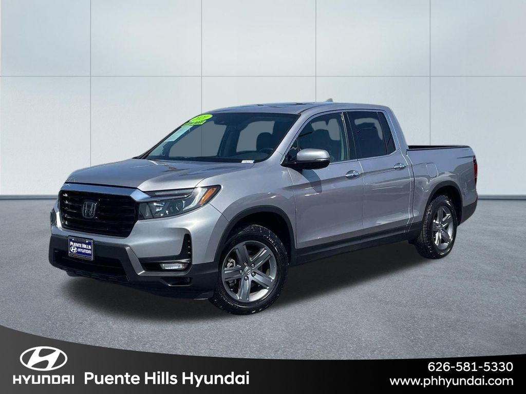 Lunar Silver Metallic 2021 Honda Ridgeline Pickup Truck All-Wheel Drive 9-Speed Automatic