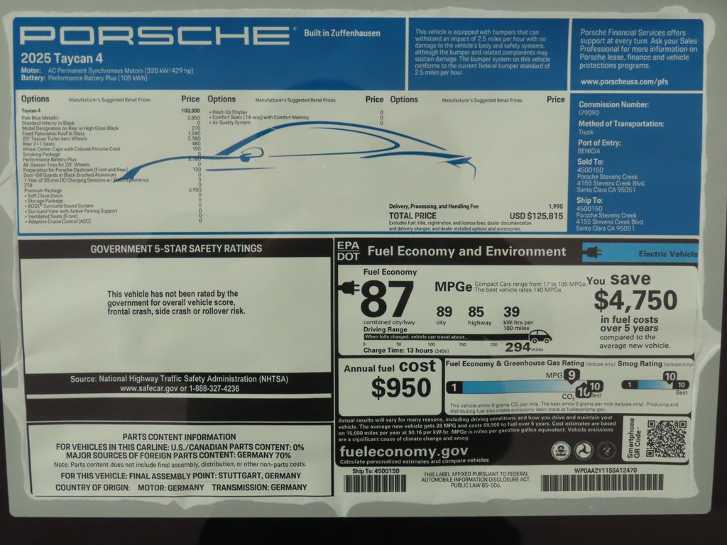 Thumbnail: 2025 Porsche Taycan - 14