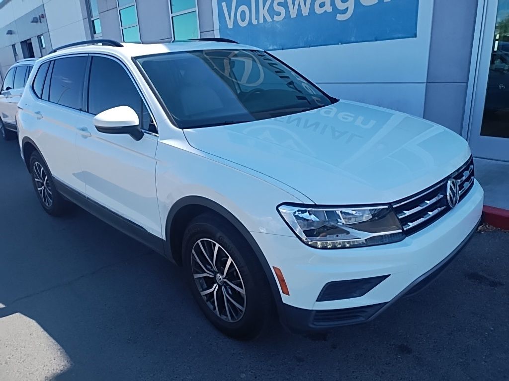 Pure White 2020 Volkswagen Tiguan SUV / Crossover Front-Wheel Drive 8-Speed Automatic