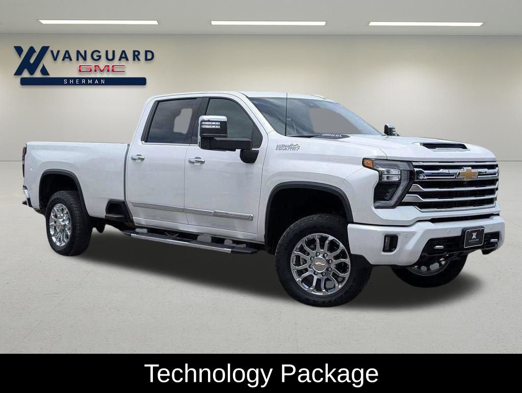 White (Iridescent Pearl Tricoat) 2024 Chevrolet Silverado 3500HD High Country Crew Cab 4WD Pickup Truck Four-Wheel Drive Automatic