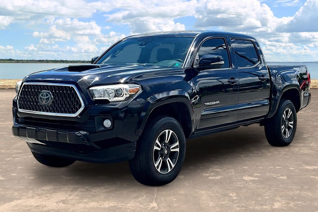 Midnight Black Metallic 2018 Toyota Tacoma TRD Sport Double Cab 4WD Pickup Truck Four-Wheel Drive 6-Speed Automatic