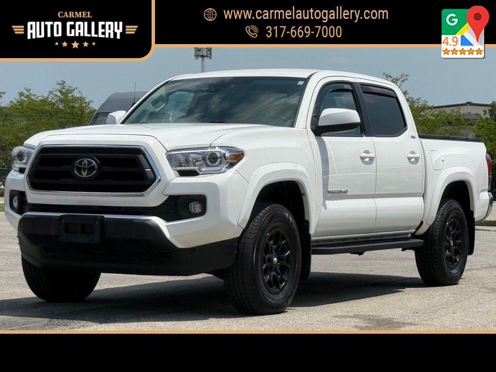 Super White 2021 Toyota Tacoma Pickup Truck Four-Wheel Drive 6-Speed Automatic