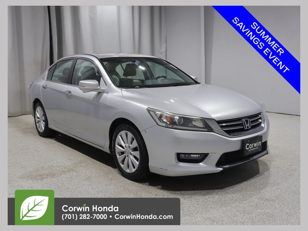 Alabaster Silver Metallic 2014 Honda Accord Sedan Front-Wheel Drive Continuously Variable Transmission