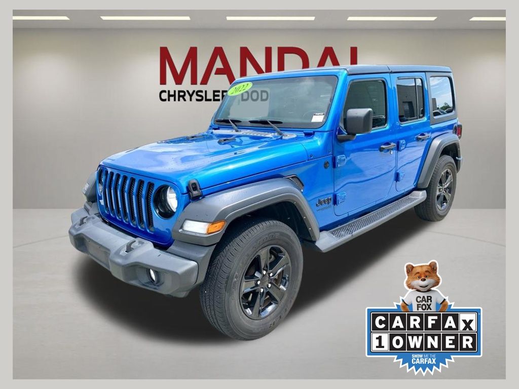 Hydro Blue Pearl Coat 2022 Jeep Wrangler SUV / Crossover Four-Wheel Drive 8-Speed Automatic