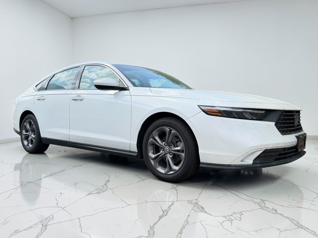 Platinum White Pearl 2024 Honda Accord EX FWD Sedan Front-Wheel Drive Continuously Variable Transmission