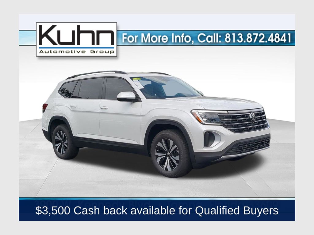Opal White Pearl 2026 Volkswagen Atlas SUV / Crossover Front-Wheel Drive 8-Speed Automatic