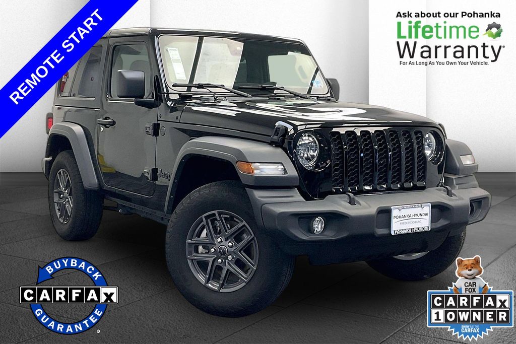 Black Clearcoat 2024 Jeep Wrangler SUV / Crossover Four-Wheel Drive 8-Speed Automatic