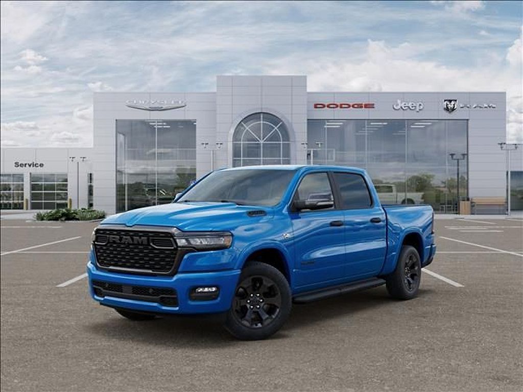 Hydro Blue Pearlcoat 2026 RAM 1500 Pickup Truck Four-Wheel Drive 8-Speed Automatic