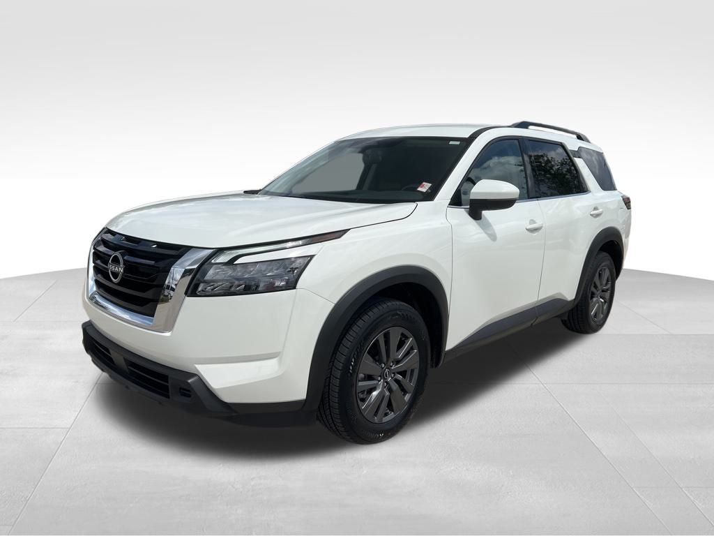 2024 Glacier White Nissan Pathfinder SV FWD SUV
