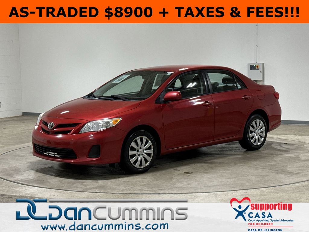 Red 2012 Toyota Corolla LE Sedan Front-Wheel Drive 4-Speed Automatic