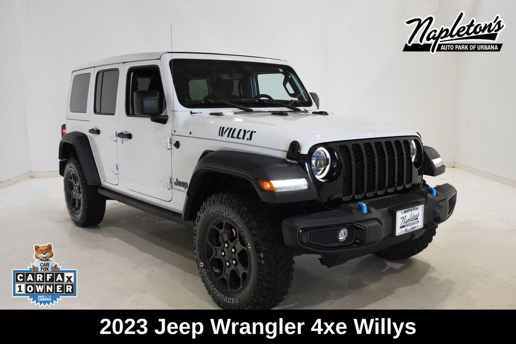 Bright White Clearcoat 2023 Jeep Wrangler 4xe SUV / Crossover Four-Wheel Drive 8-Speed Automatic
