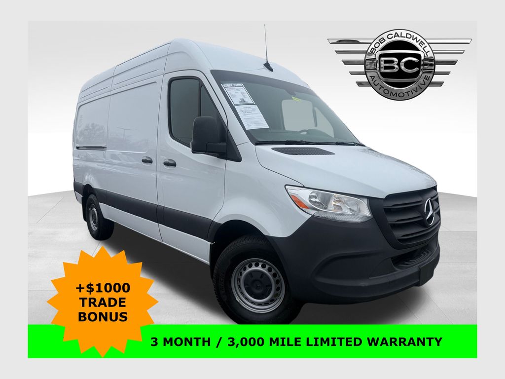 White 2024 Mercedes-Benz Sprinter Cargo 2500 144 RWD Van Rear-Wheel Drive 9-Speed Automatic