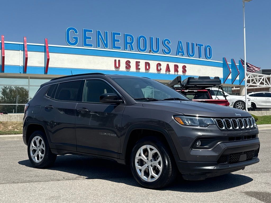 Baltic Gray Metallic Clearcoat 2024 Jeep Compass SUV / Crossover Four-Wheel Drive 8-Speed Automatic