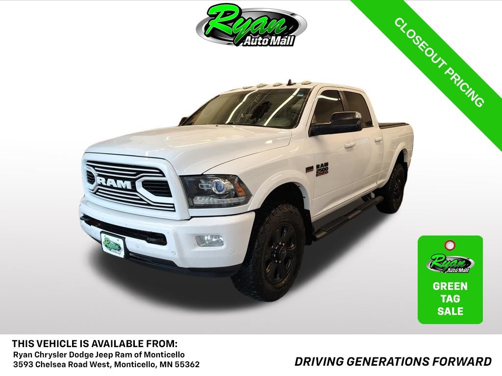 Bright White Clearcoat 2018 RAM 2500 Pickup Truck Four-Wheel Drive 6-Speed Automatic