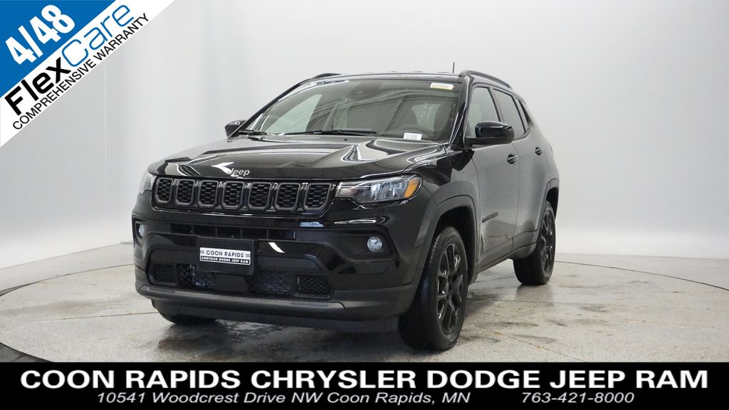 Diamond Black Crystal Pearlcoat 2026 Jeep Compass SUV / Crossover Four-Wheel Drive 8-Speed Automatic