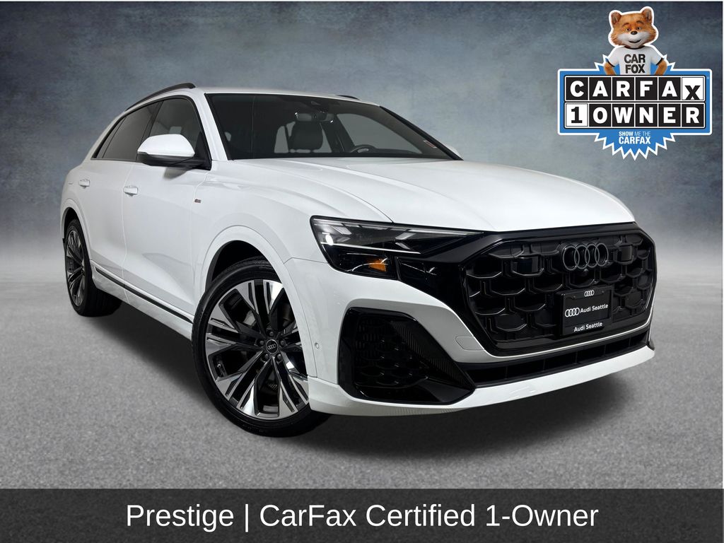 Glacier White Metallic 2025 Audi Q8 SUV / Crossover All-Wheel Drive 8-Speed Automatic