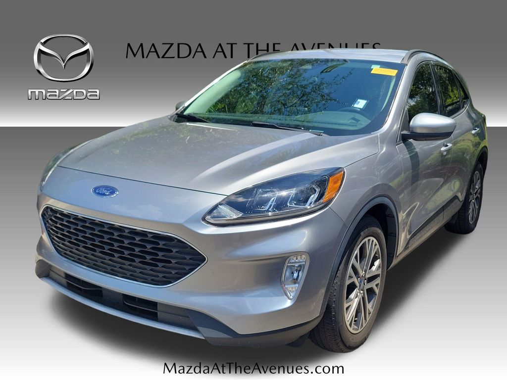 Silver Metallic 2021 Ford Escape Hybrid SUV / Crossover Front-Wheel Drive Continuously Variable Transmission