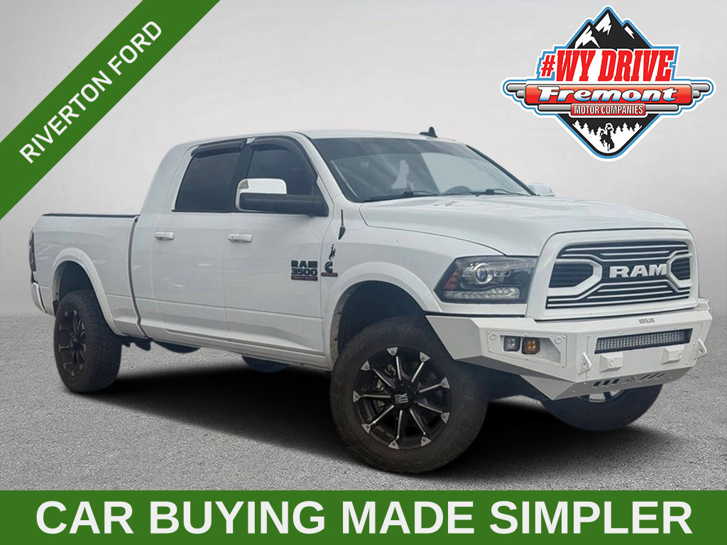 Bright White Clearcoat 2018 RAM 3500 Pickup Truck Four-Wheel Drive 6-Speed Automatic
