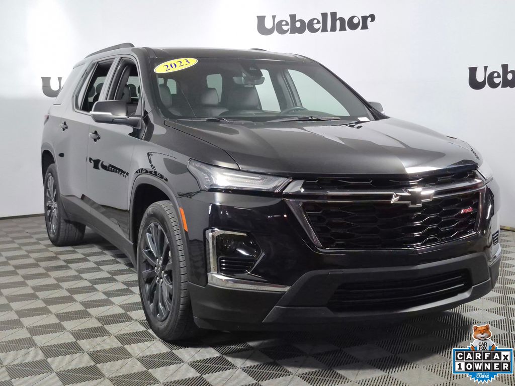 Mosaic Black Metallic 2023 Chevrolet Traverse SUV / Crossover Four-Wheel Drive 9-Speed Automatic