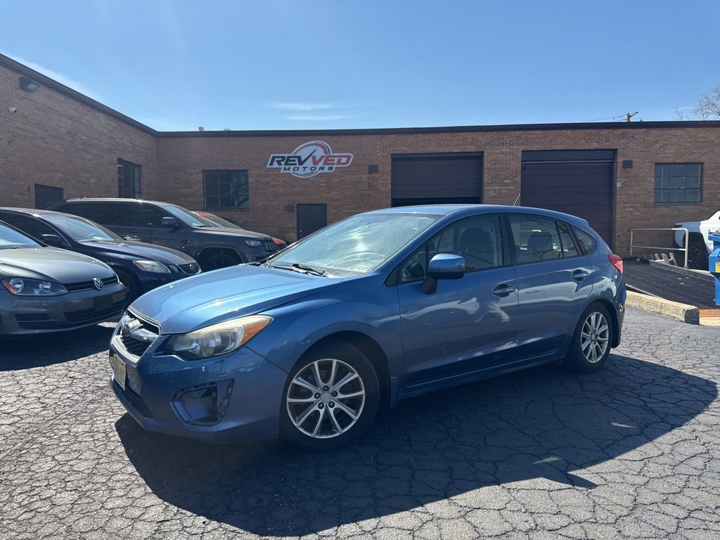 Quartz Blue Pearl 2014 Subaru Impreza 2.0i Premium Wagon Hatchback All-Wheel Drive Continuously Variable Transmission