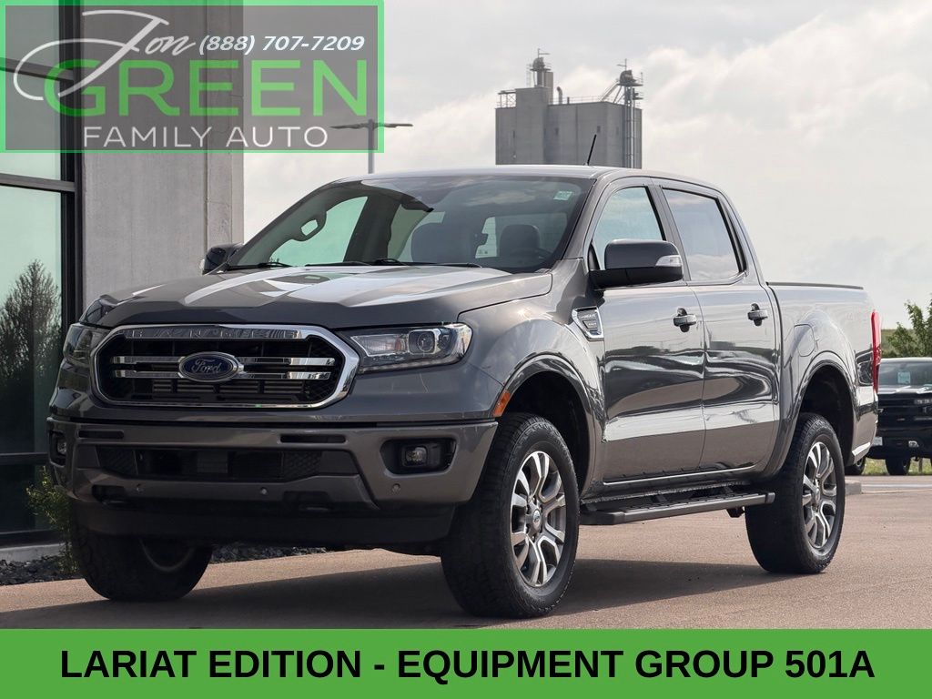 Gray 2023 Ford Ranger Pickup Truck Four-Wheel Drive Automatic